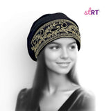 ROYALTEA Sequin Boho Turban Hat