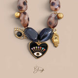 BLING Evil Eye Boho Bead Bracelet Charm