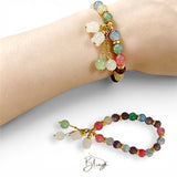 BLING Charms Lily of Valley Beaded Bracelet