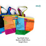BOLSO Dopamine Colorful Open Large Tote Bag