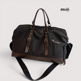 BOLSO Canvas Large Duffle Travel Bag w Sling
