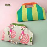 BOLSO Soft Spring Knitted Clutch Bag