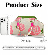 BOLSO Soft Spring Knitted Clutch Bag