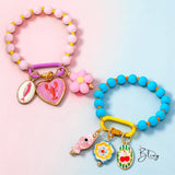 BLING Dopamine Colorful Oil Drip Charms Beaded Bracelet