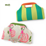 BOLSO Soft Spring Knitted Clutch Bag