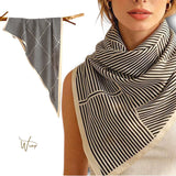 WRAP Geo Triangle Satinized Multi Style Scarf