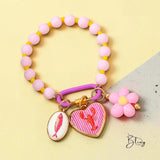 BLING Dopamine Colorful Oil Drip Charms Beaded Bracelet