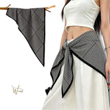 WRAP Geo Triangle Satinized Multi Style Scarf