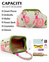 BOLSO Soft Spring Knitted Clutch Bag