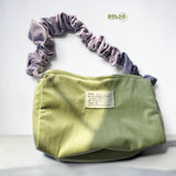 BOLSO Corduroy Scrunchie Strap Macaron Shoulder Bag