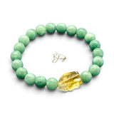 ANCHOR Aventurine and Quartz Balance & Fortune Charm Bracelet