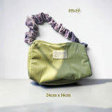 BOLSO Corduroy Scrunchie Strap Macaron Shoulder Bag