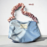 BOLSO Corduroy Scrunchie Strap Macaron Shoulder Bag