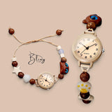 BLING Time Bead Bracelet Watch Adjustable