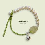 ANCHOR Double Jade Ring Eastern Adjustable Charm Bracelet
