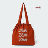 BOLSO Statement Casual Daily Textured Packable Tote Bag
