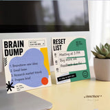 ANCHOR 4-Piece Mindful Productivity Notepad Gift Set | Brain Dump & To-Do List Tiny Wins Daily Reset Notes