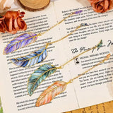 ANCHOR 1pc Colorful Feather Bookmark Pendant | Gift Souvenir Giveaway
