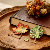 ANCHOR Vintage Leaf Bookmark Pendant | Keepsake Gift Souvenir Giveaway