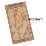 ANCHOR 1pc Colorful Feather Bookmark Pendant | Gift Souvenir Giveaway