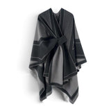 PREORDER WRAP Warm Loop Geo Multi Shawl