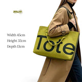 PREORDER BOLSO Large Knit Letter Open Tote Everyday Bag