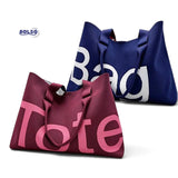 PREORDER BOLSO Large Knit Letter Open Tote Everyday Bag