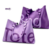 PREORDER BOLSO Large Knit Letter Open Tote Everyday Bag