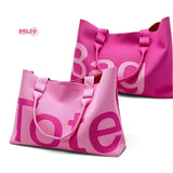 PREORDER BOLSO Large Knit Letter Open Tote Everyday Bag