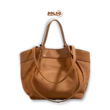 BOLSO Suede Two Tone Tote Bag