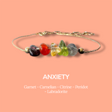ANCHOR Healing Crystal Intention Combination Bracelet – Natural Gemstone Energy Talisman