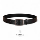 TAILLE Vintage Classic Gunmetal Buckle Belt