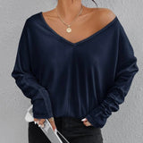 BLK LARIA Long Sleeve Batwing Knit Top