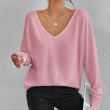 BLK LARIA Long Sleeve Batwing Knit Top