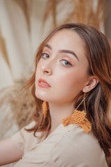 HAILEY Solid Triangle Macrame Earrings