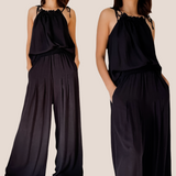 KENDALL Woven Halter Top and Pants Set