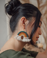 SOPHIE Rainbow Macrame Earrings